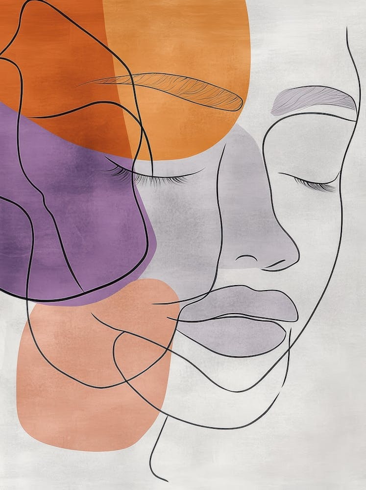 Abstract Of A Woman'S Face 41