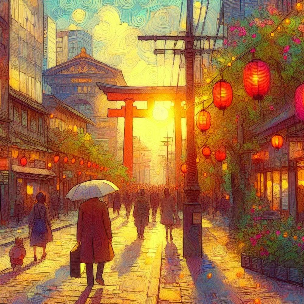Asian Street Scene