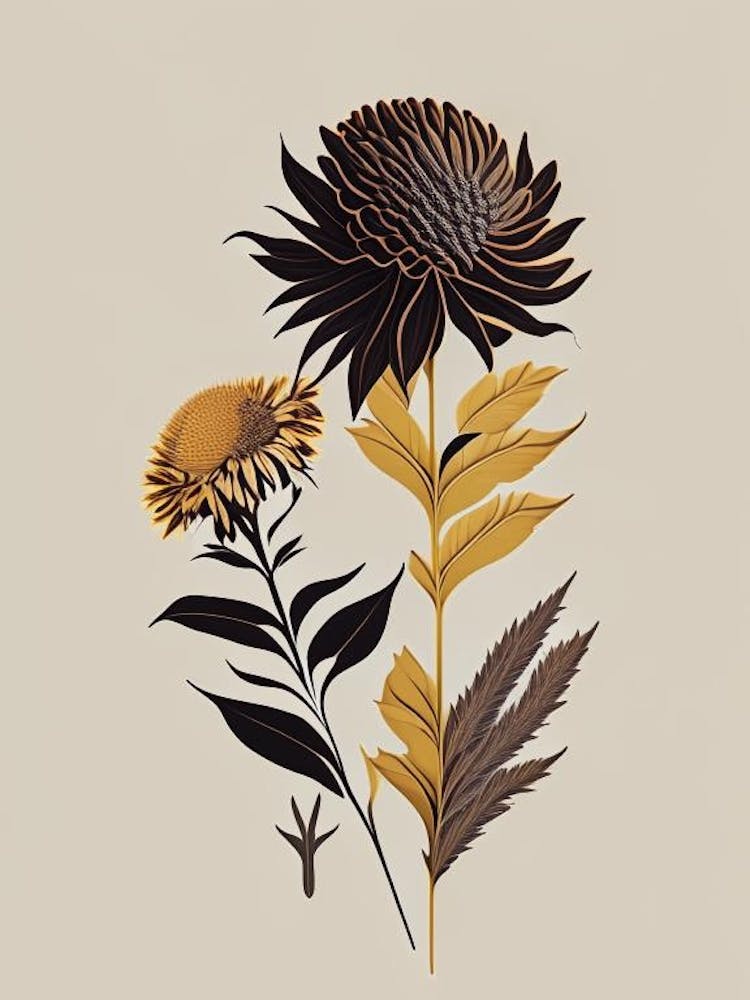 Elecampane Spices And Herbs Retro Minimal 2