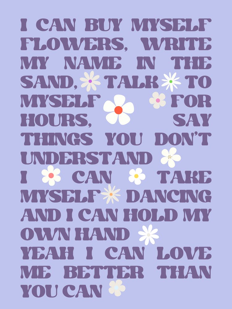 Miley Cyrus Flowers (Purple) 1