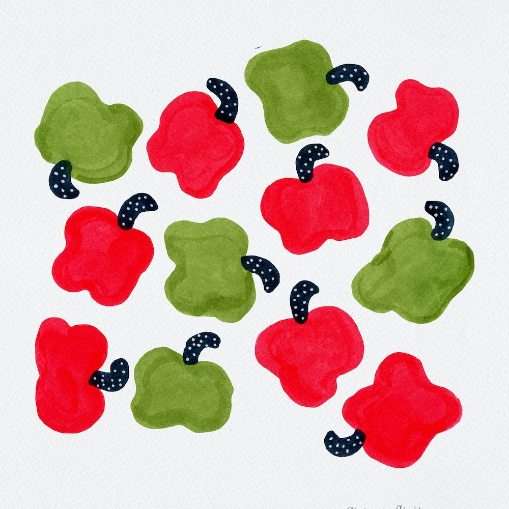 Green And Red Peppers