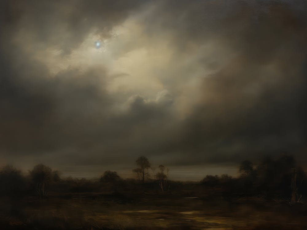 Dark Landscape Painting