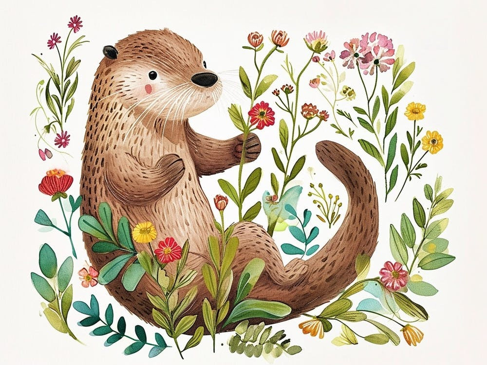 Little Floral Otter 1