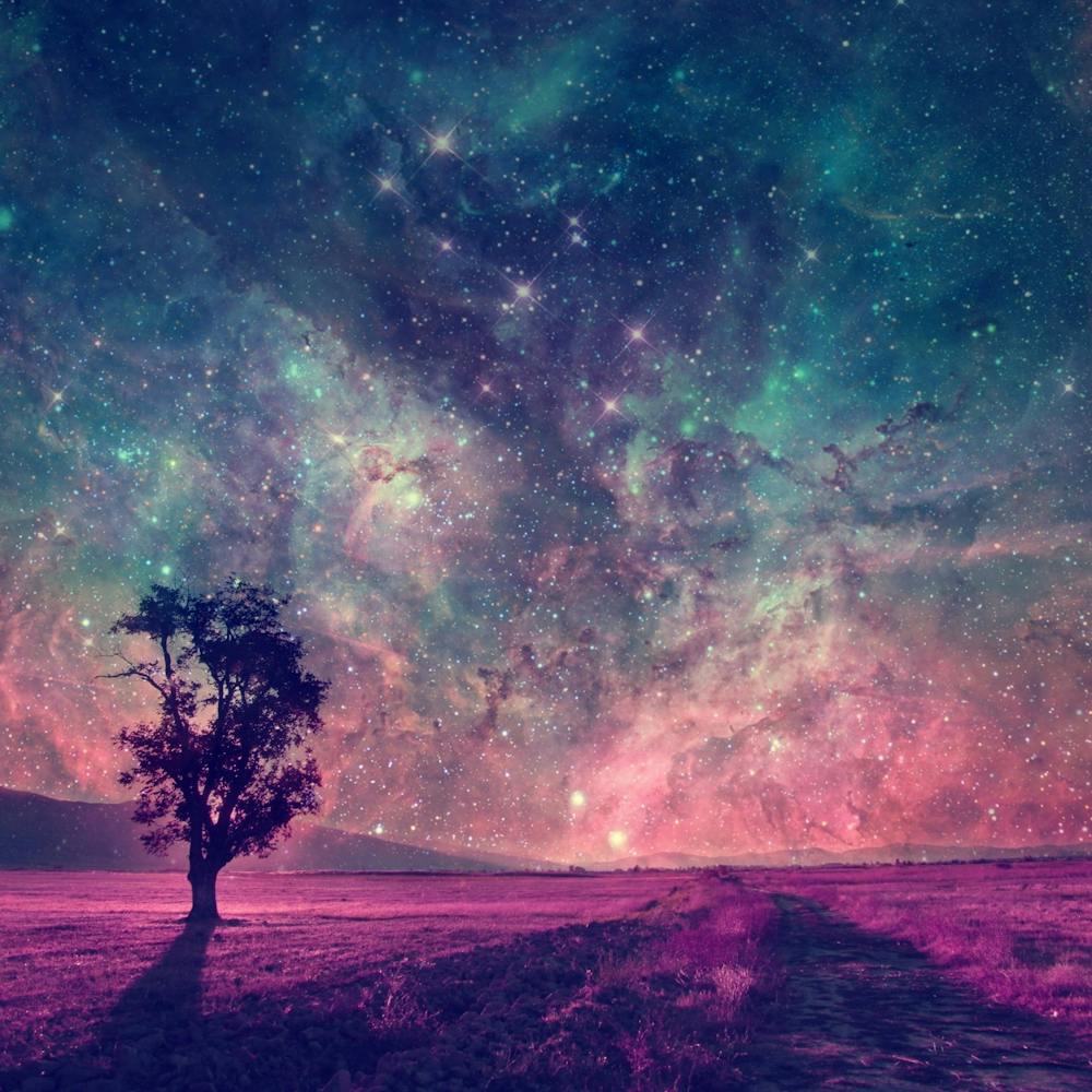 Landscape Nature Abstract Galaxy Nature Tree