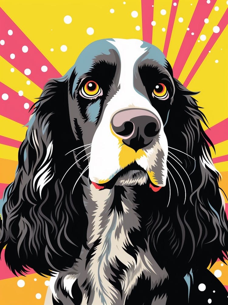 Pop-Art inspiriert Cockerspaniel 1