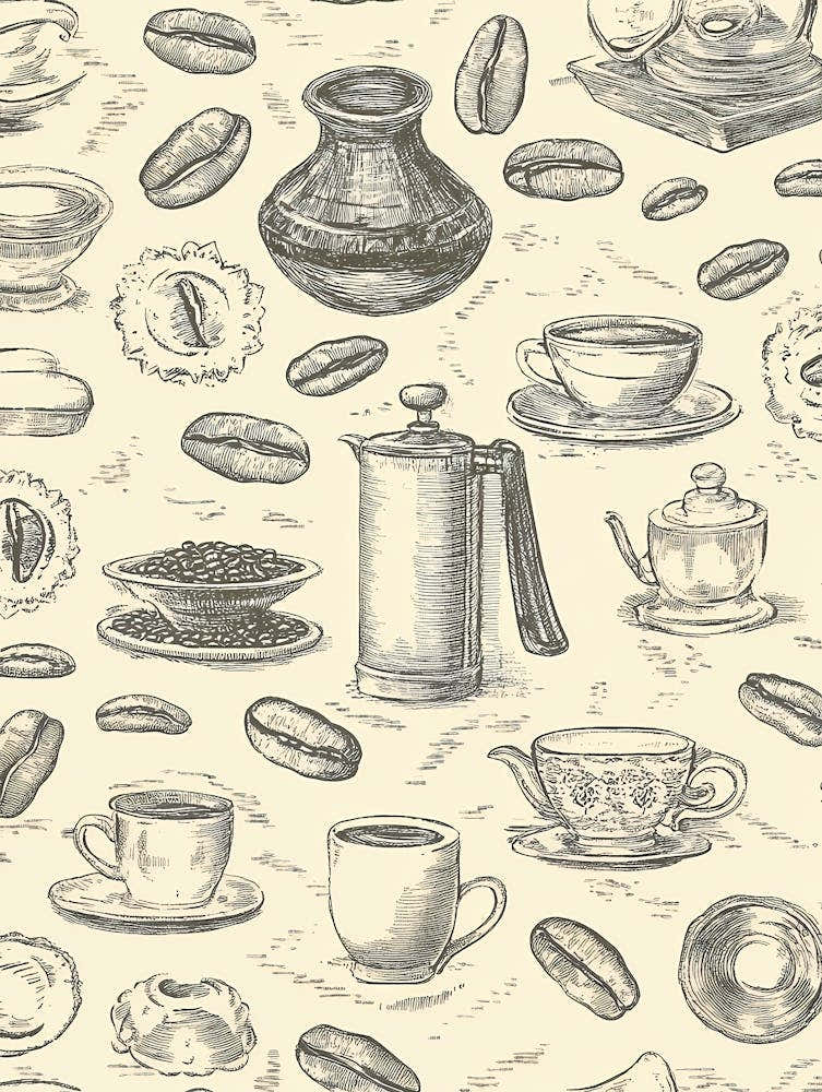 Coffee Pots And Cups