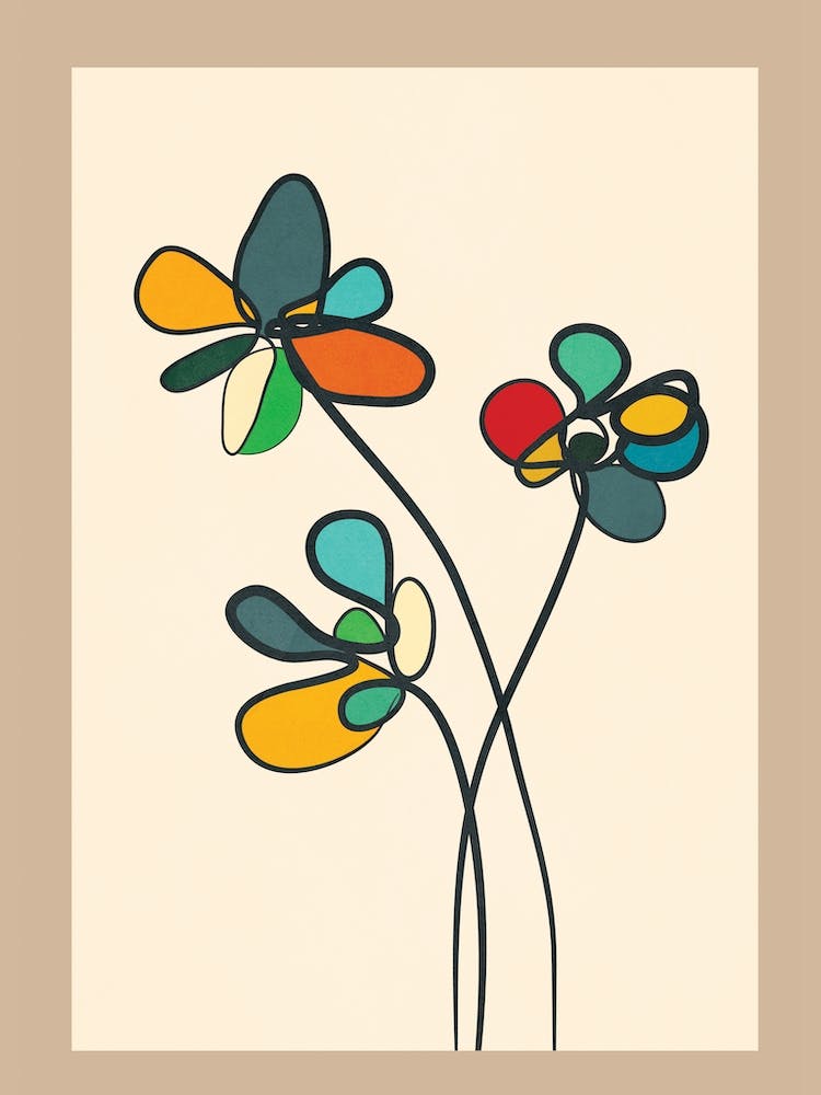 Linie Kleine Wildblumen 1