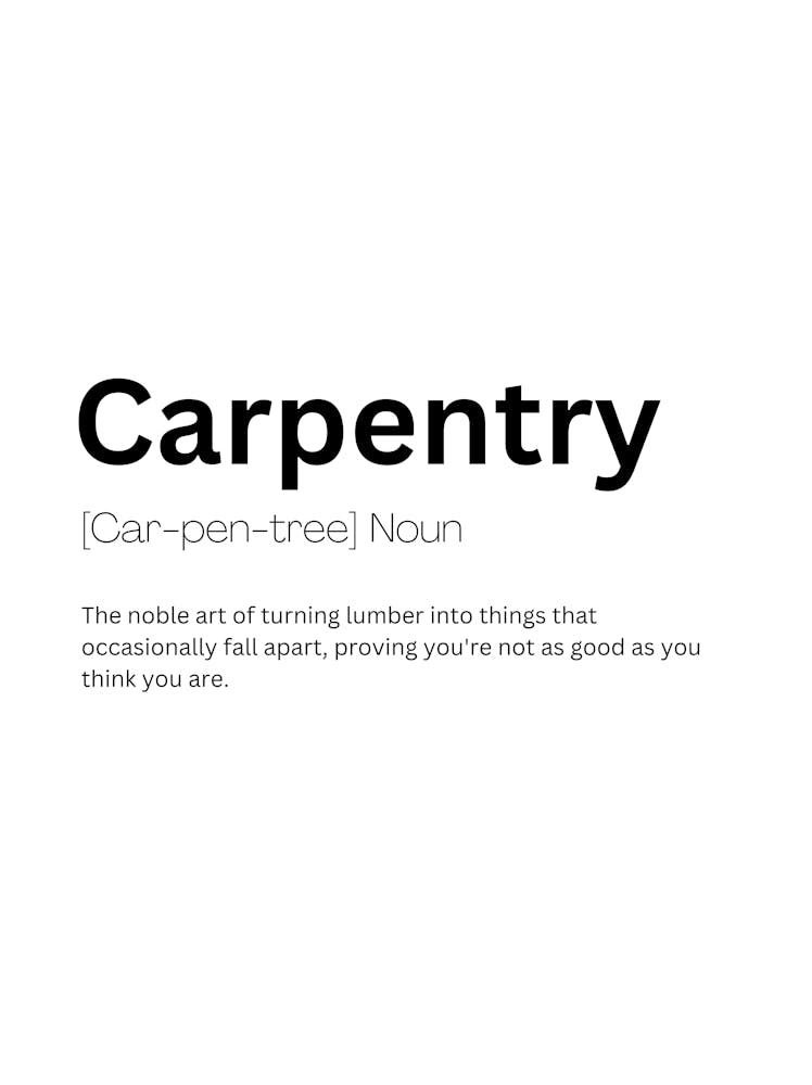 Carpentry Definition Meaning