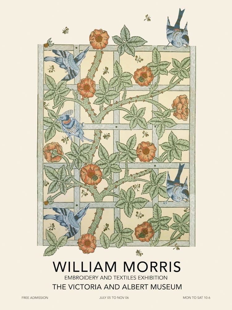 Trellis Exhibition Poster, William Morris