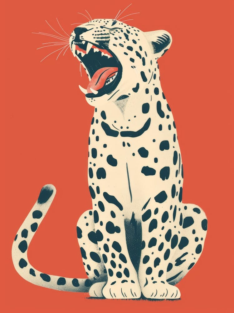 Leopard Yawn