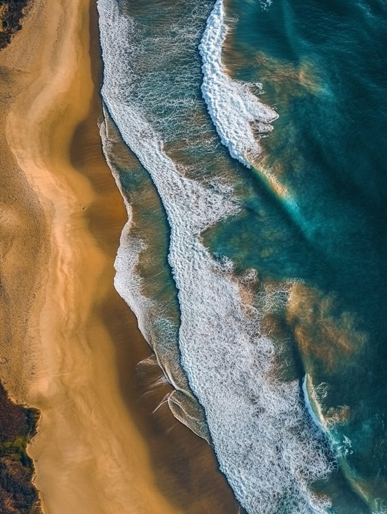 Aerial View Of A Beach 125