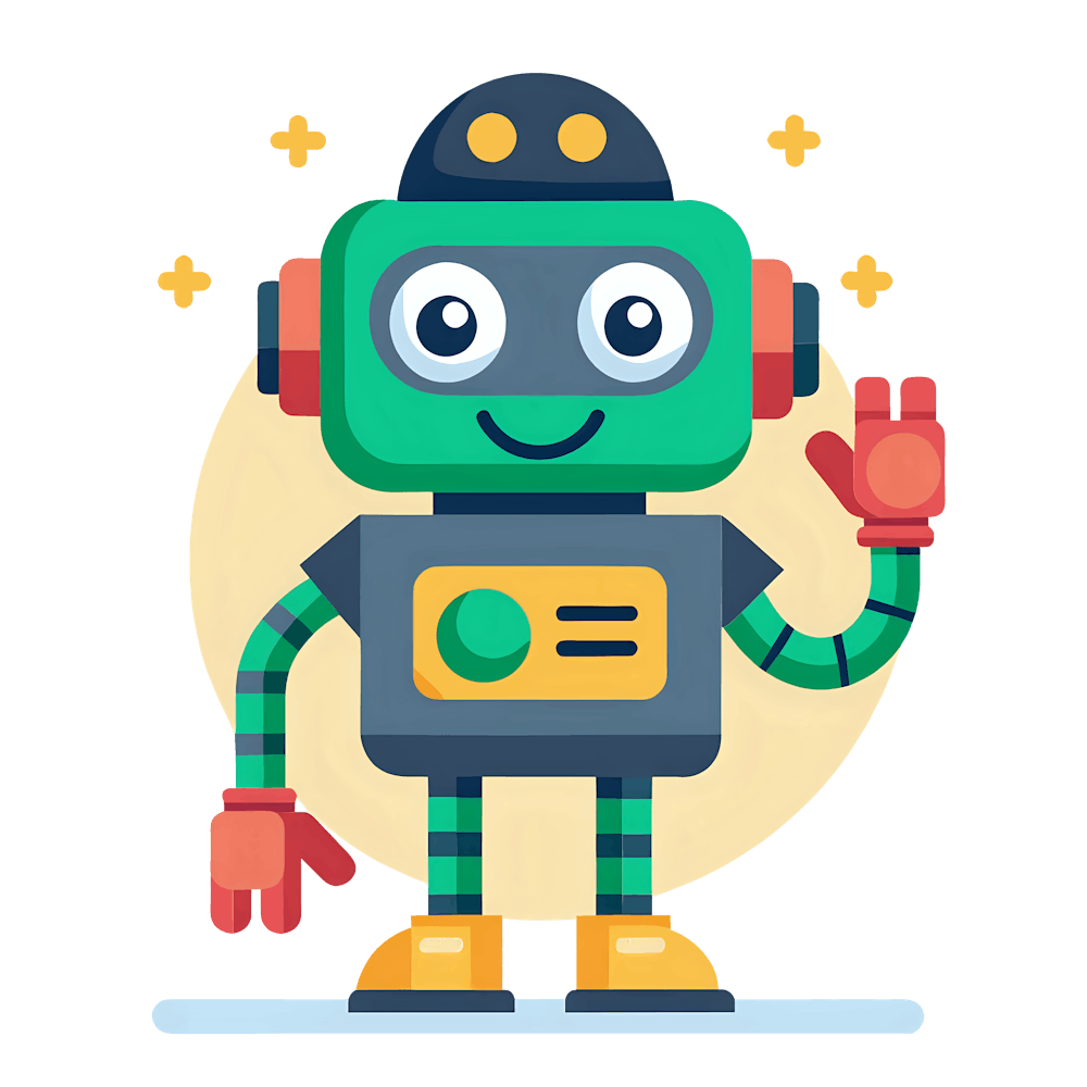 Cute Robot Cartoon Cutout Animation