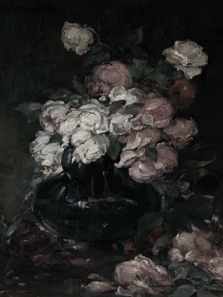 Roses In A Vase