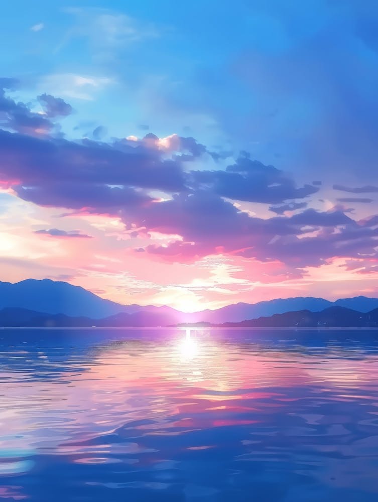 Sunset Over Water 3