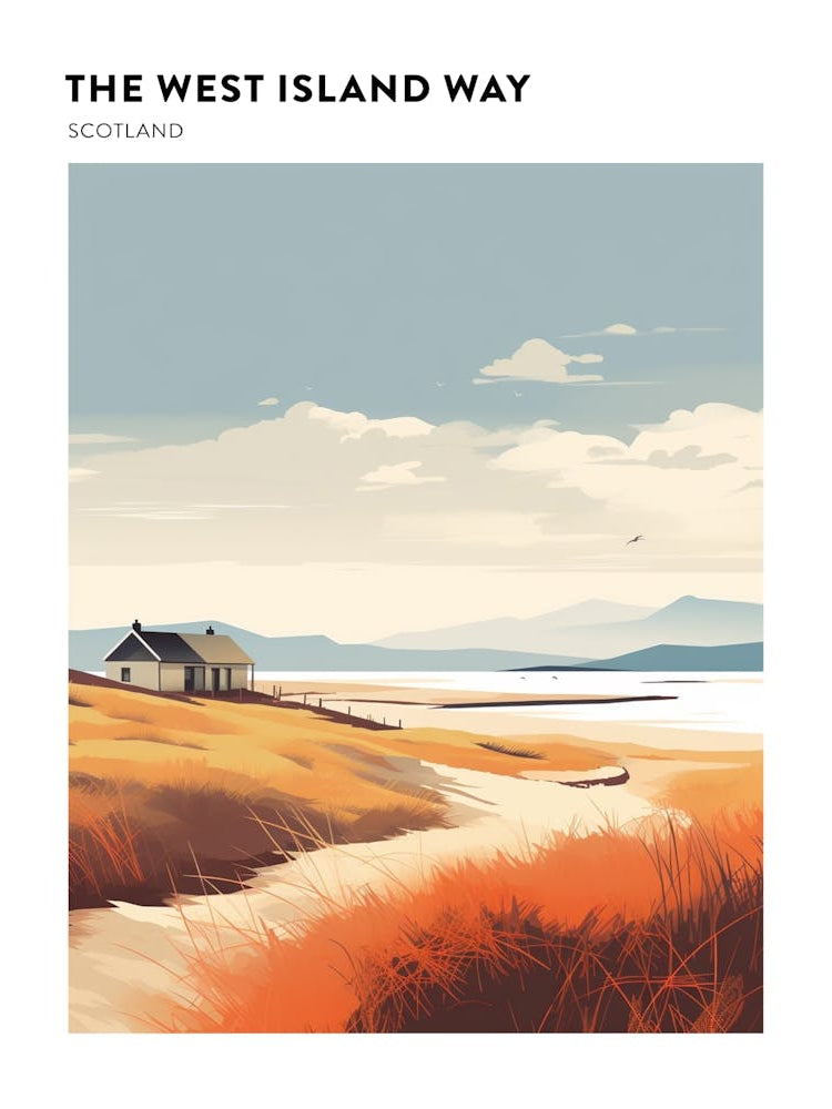 The West Island Way Scotland 1 Hiking Trail Landscape Poster