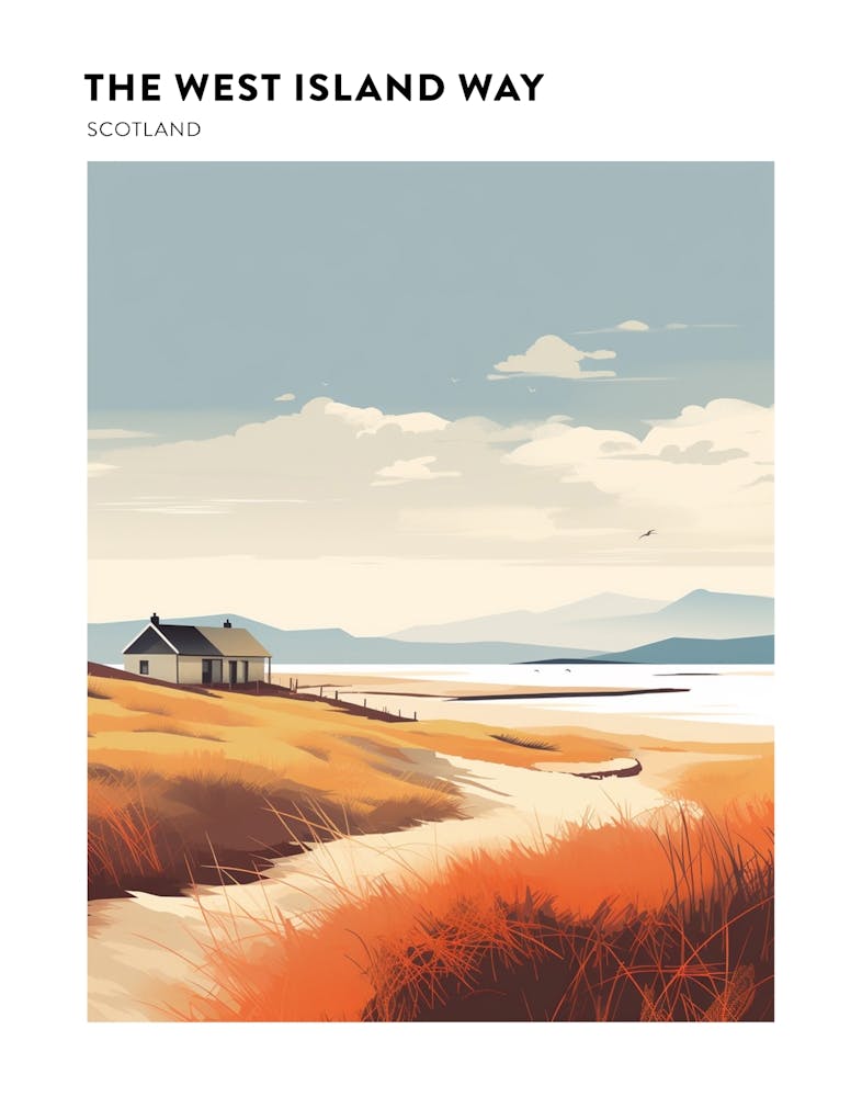 The West Island Way Scotland 1 Hiking Trail Landscape Poster
