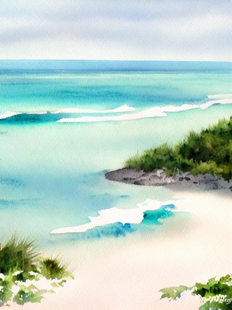 Panama City Beach 2, Florida Watercolour