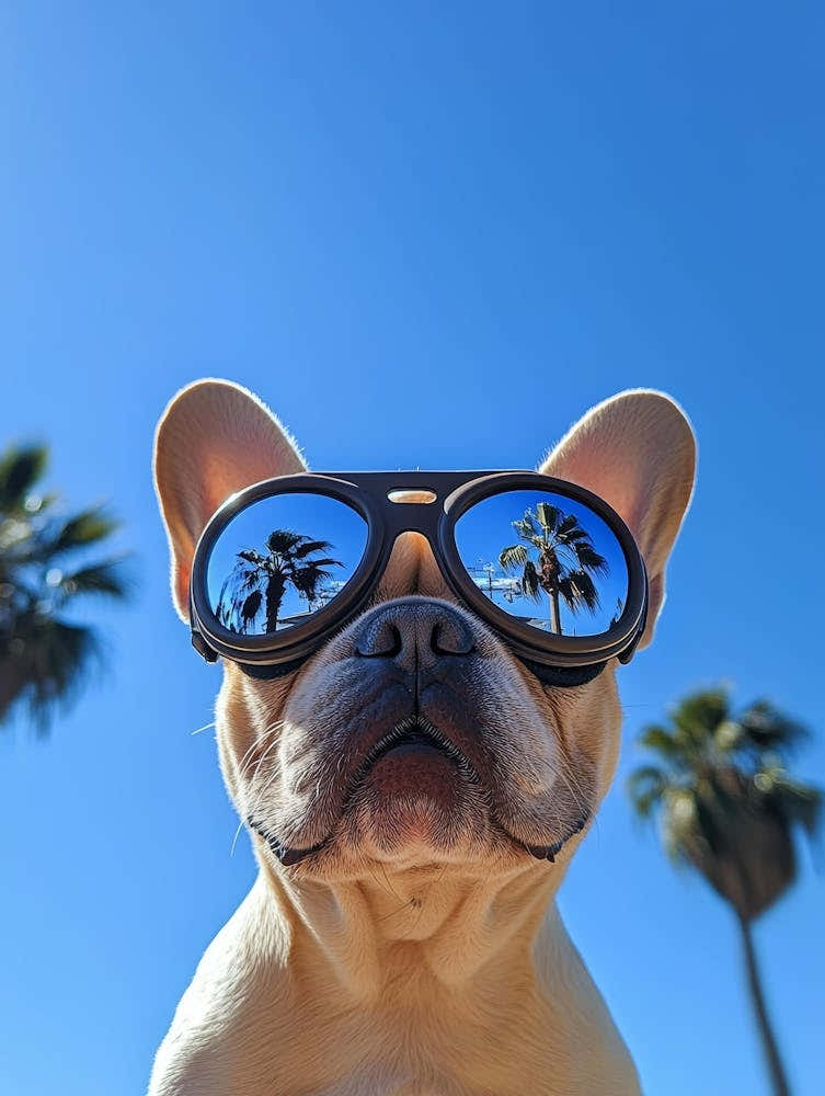 French Bulldog With Sunglasses