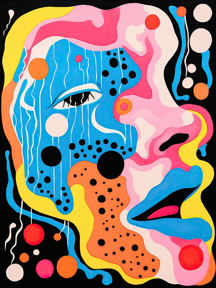 Flickering Pathways Luminous Biomorphic Motion