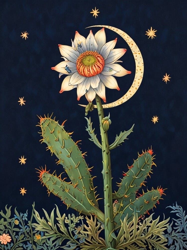 William Morris Cactus Flower