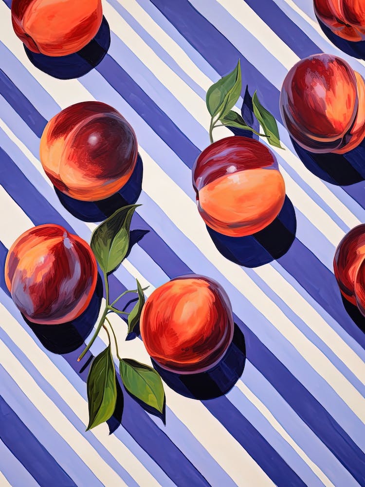 Plums Fruit Summer Illustration 1