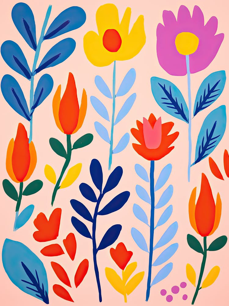 Matisse's Palette: A Floral Symphony at the Market