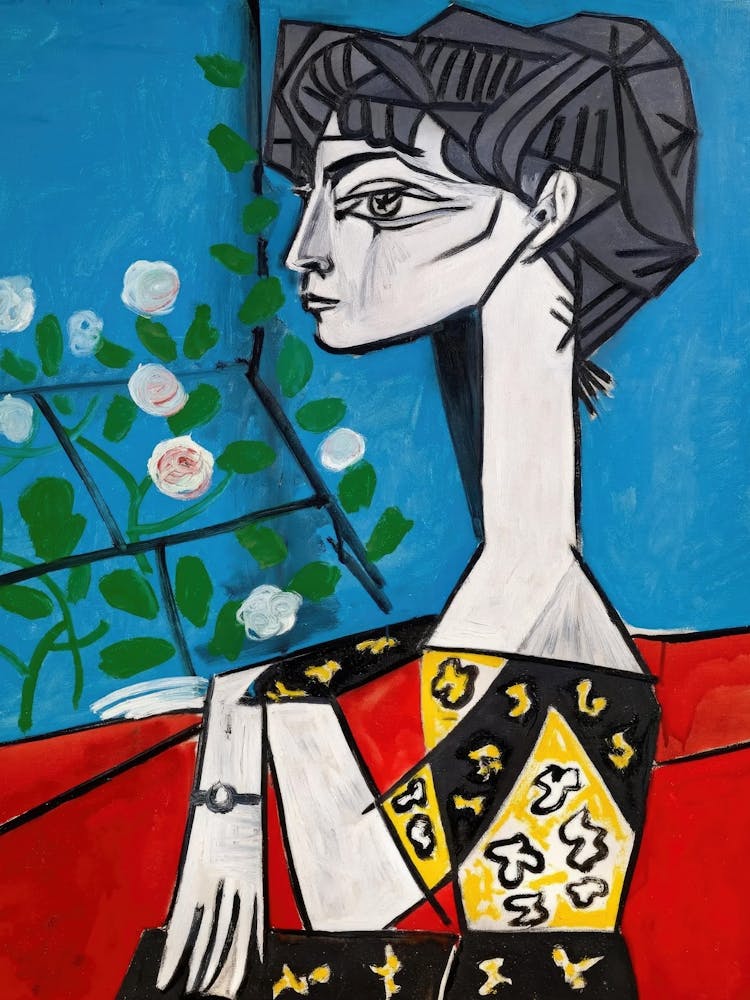 Woman With Roses