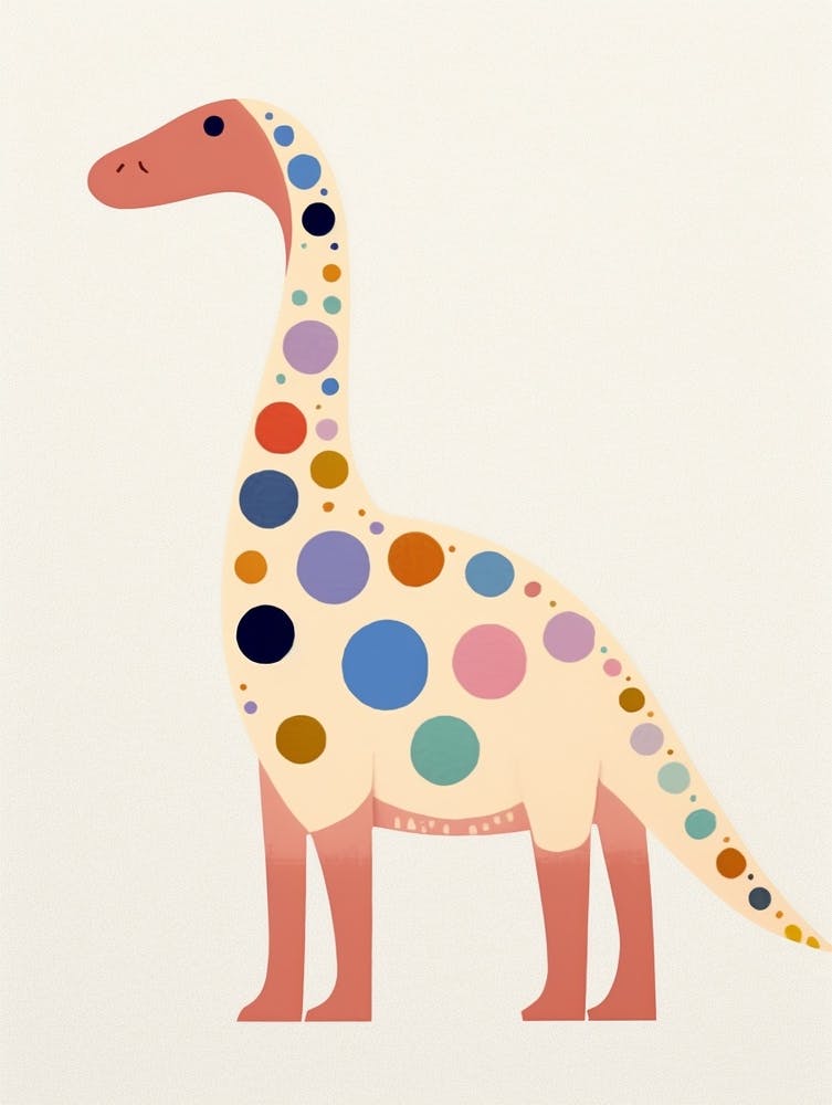 Kinderzimmer Dinosaurier Kunst Brontosaurus