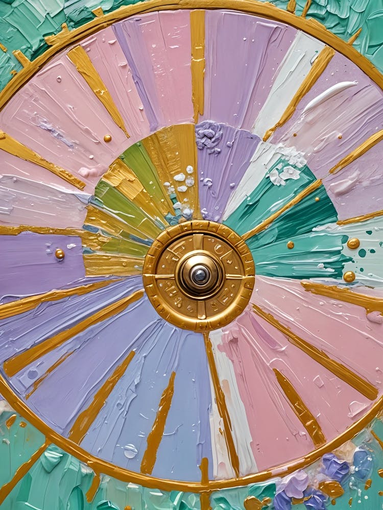 Painted Wheel Of Fortune no1