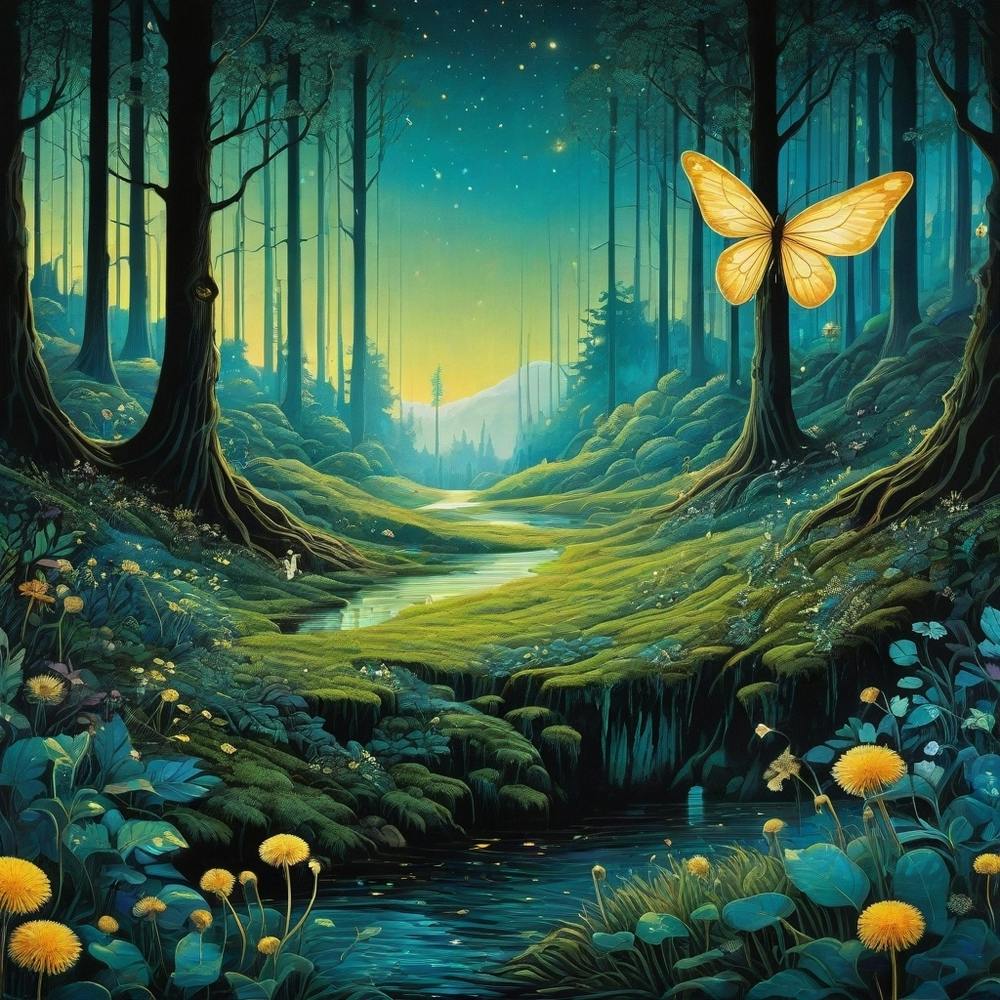 Butterfly In The Forest