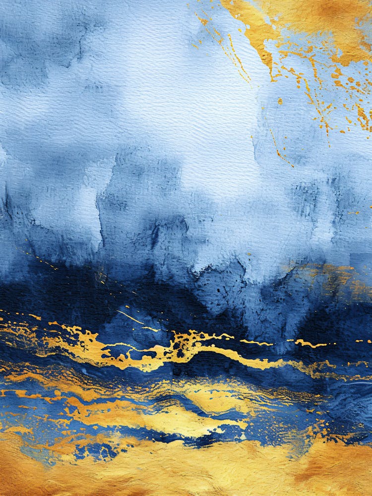 Abstract - Blue And Gold