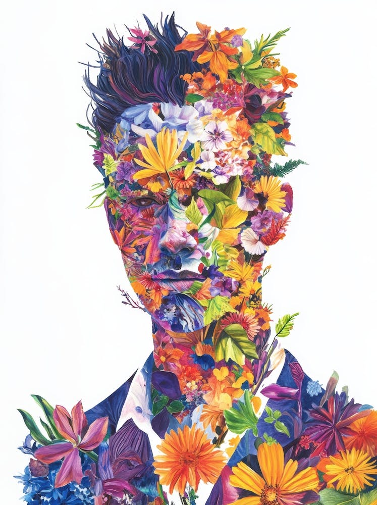 Flowers On A Man