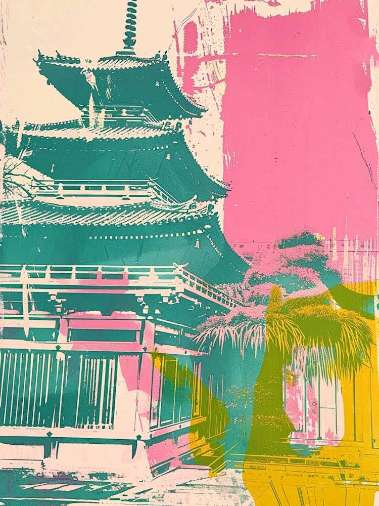 Himeji Japan Duotone Silkscreen 9