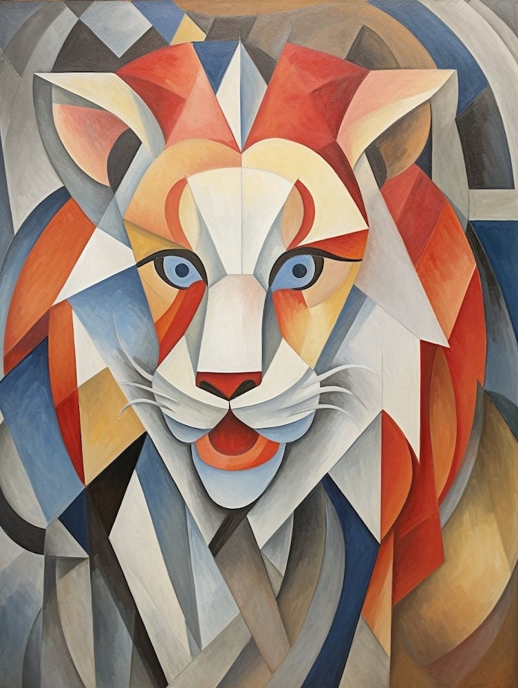 Lion Abstract Pop Art 6