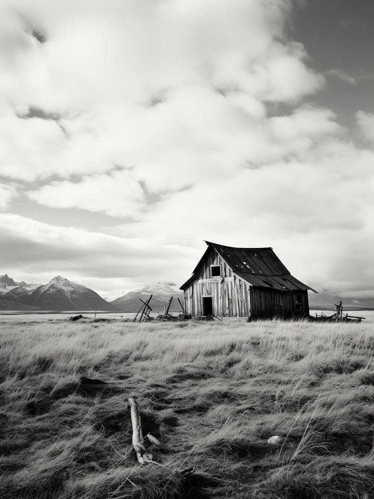 Montana, Black And White Analogue Photograph 2