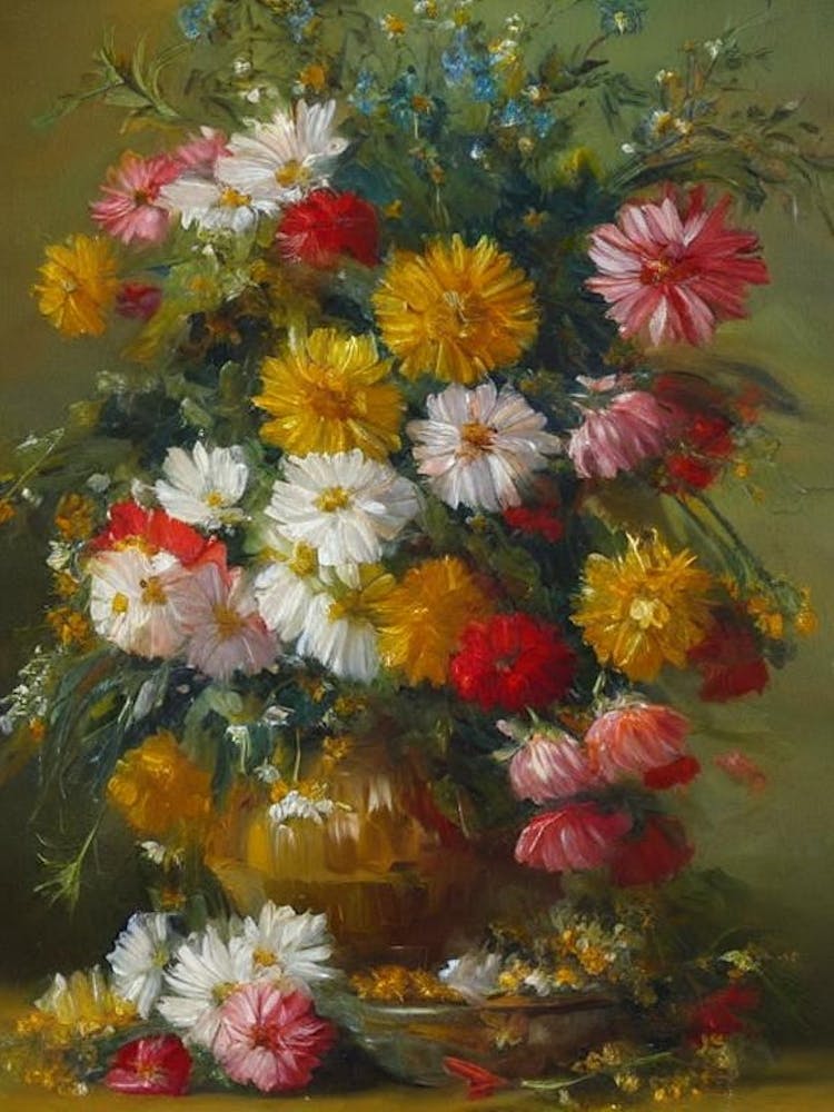 Daisies Painting 1 Flower