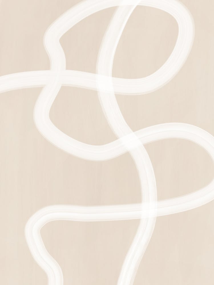 White Brush Stroke Poster No.2