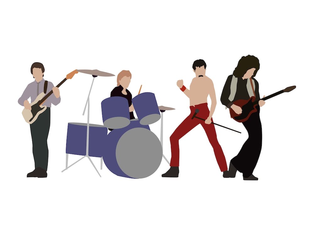 Queen Band Line Up On Stage