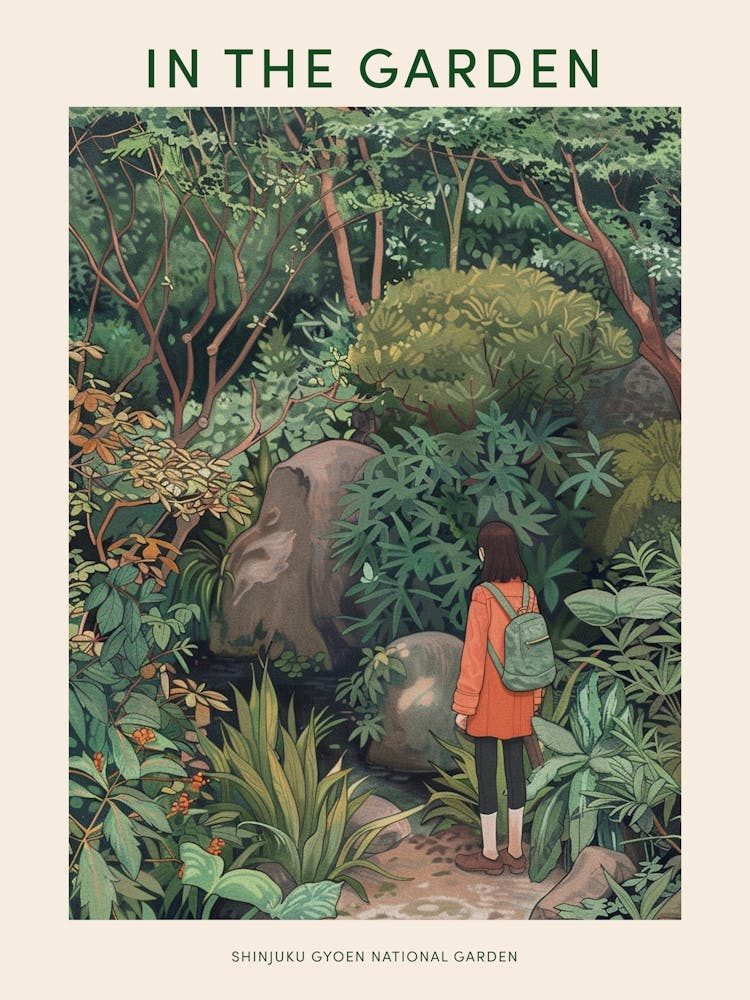 In The Garden Poster Shinjuku Gyoen National Garden Japan 3