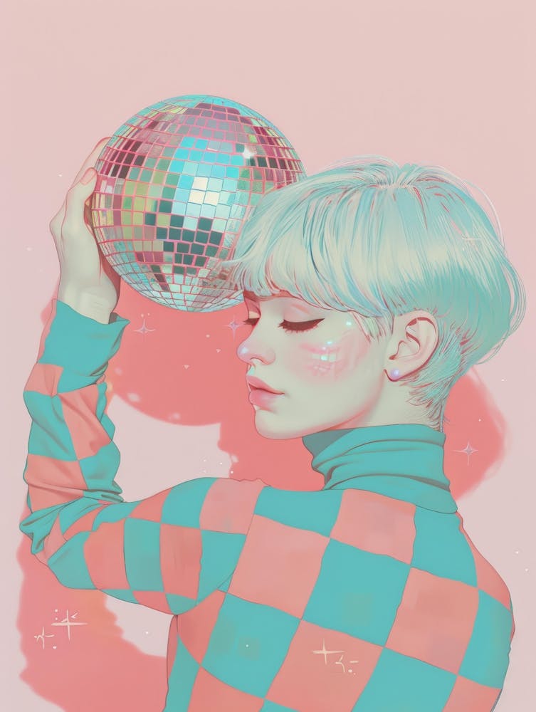 Disco Ball Girl 2