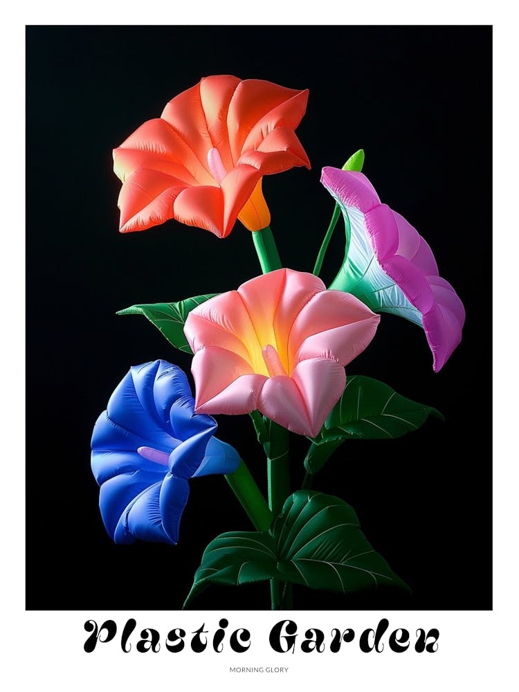 Bright Inflatable Flowers Poster Morning Glory 3