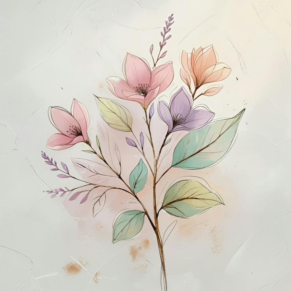 Aquarellblumen 21