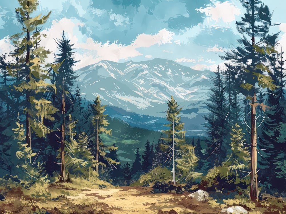 Landscape Forest Illustration 2