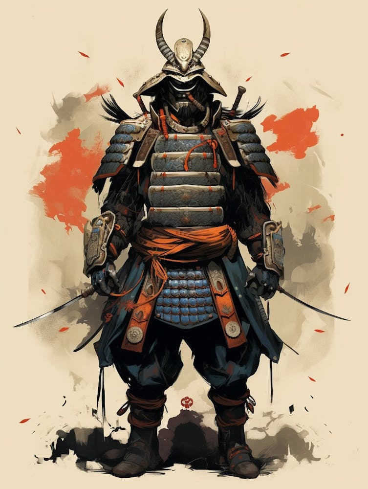 Japanese Samurai Illustration 9