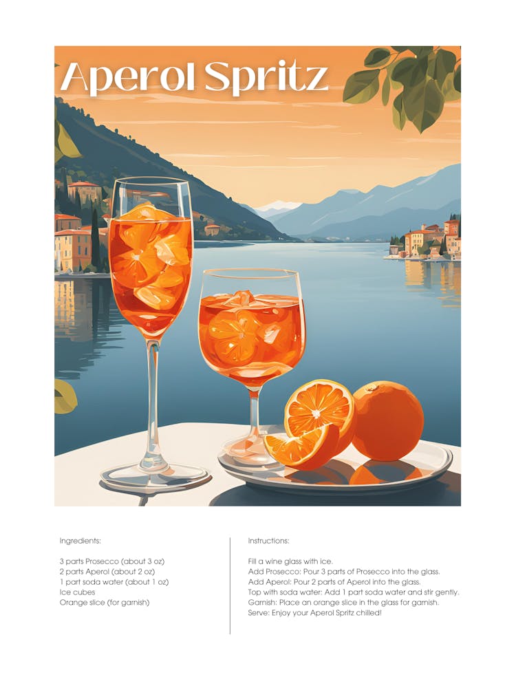 Aperol Spritz Cocktail