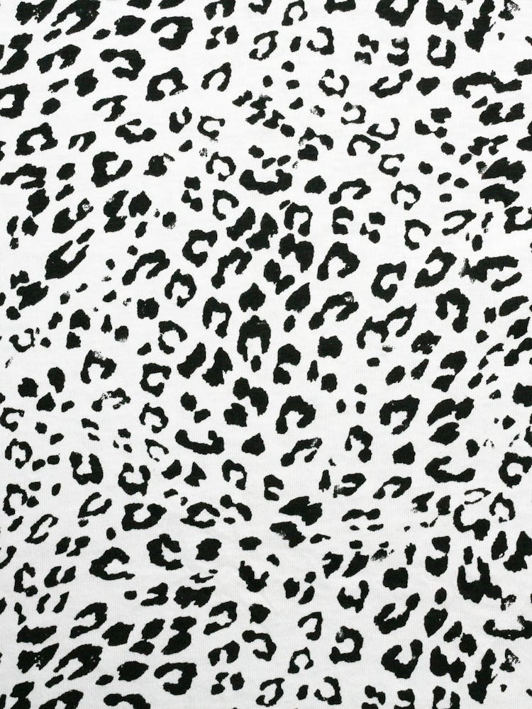 Black And White Leopard Print