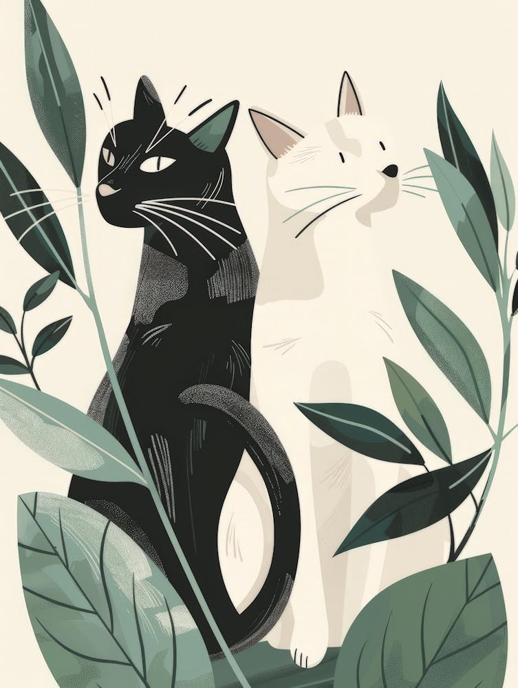 Chats Noirs et Blancs 2