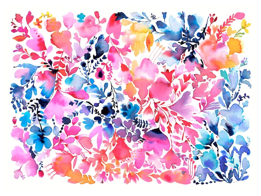 Magic Flowers Watercolour