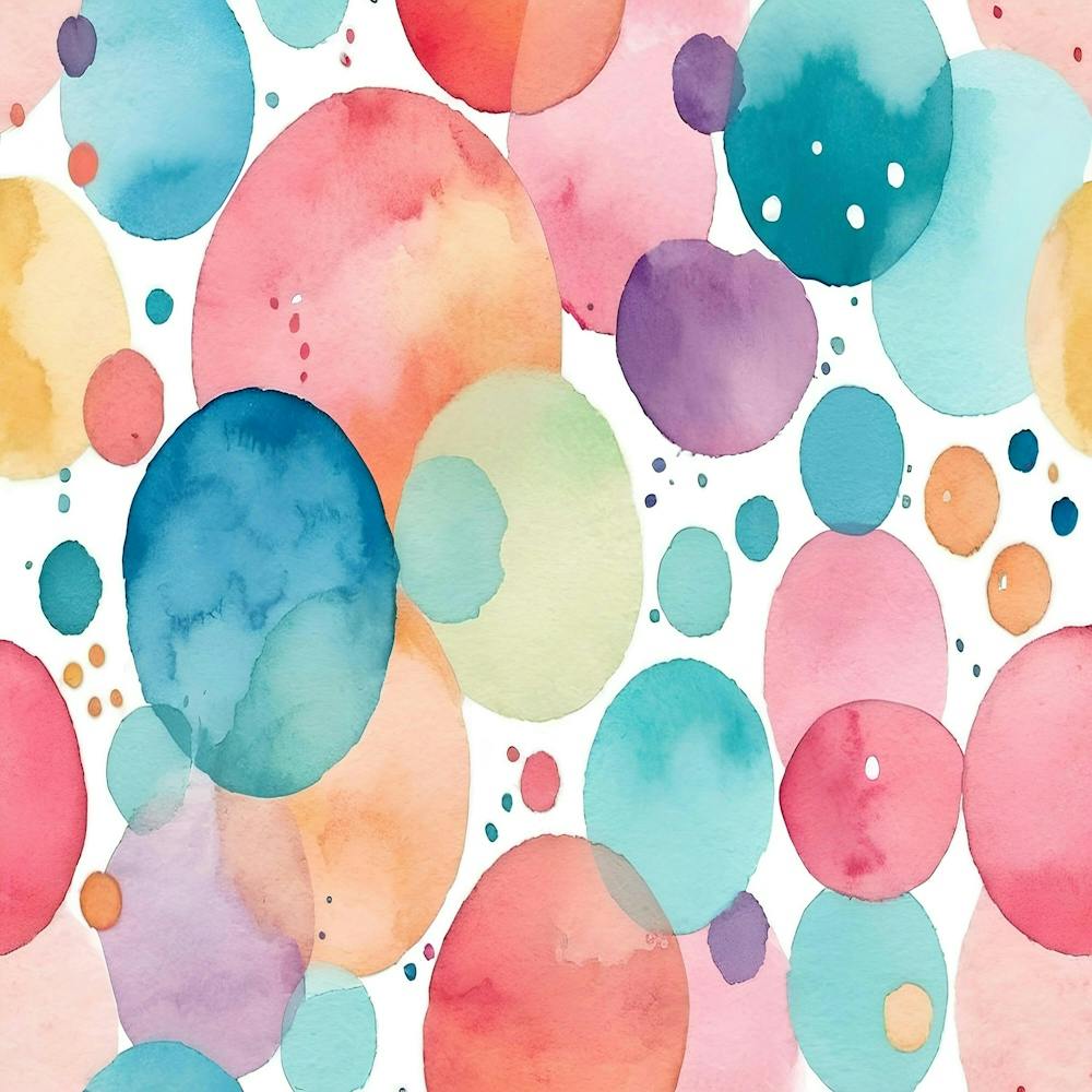 Watercolor Polka Dots