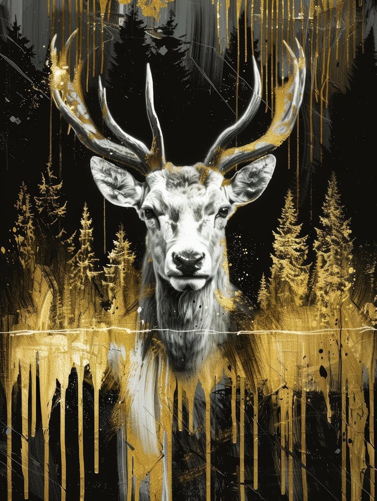 Deer Canvas Print 11